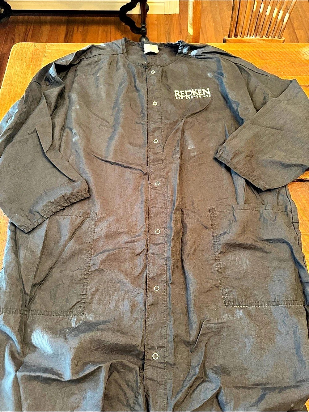 Vintage Redken Black stylist smock